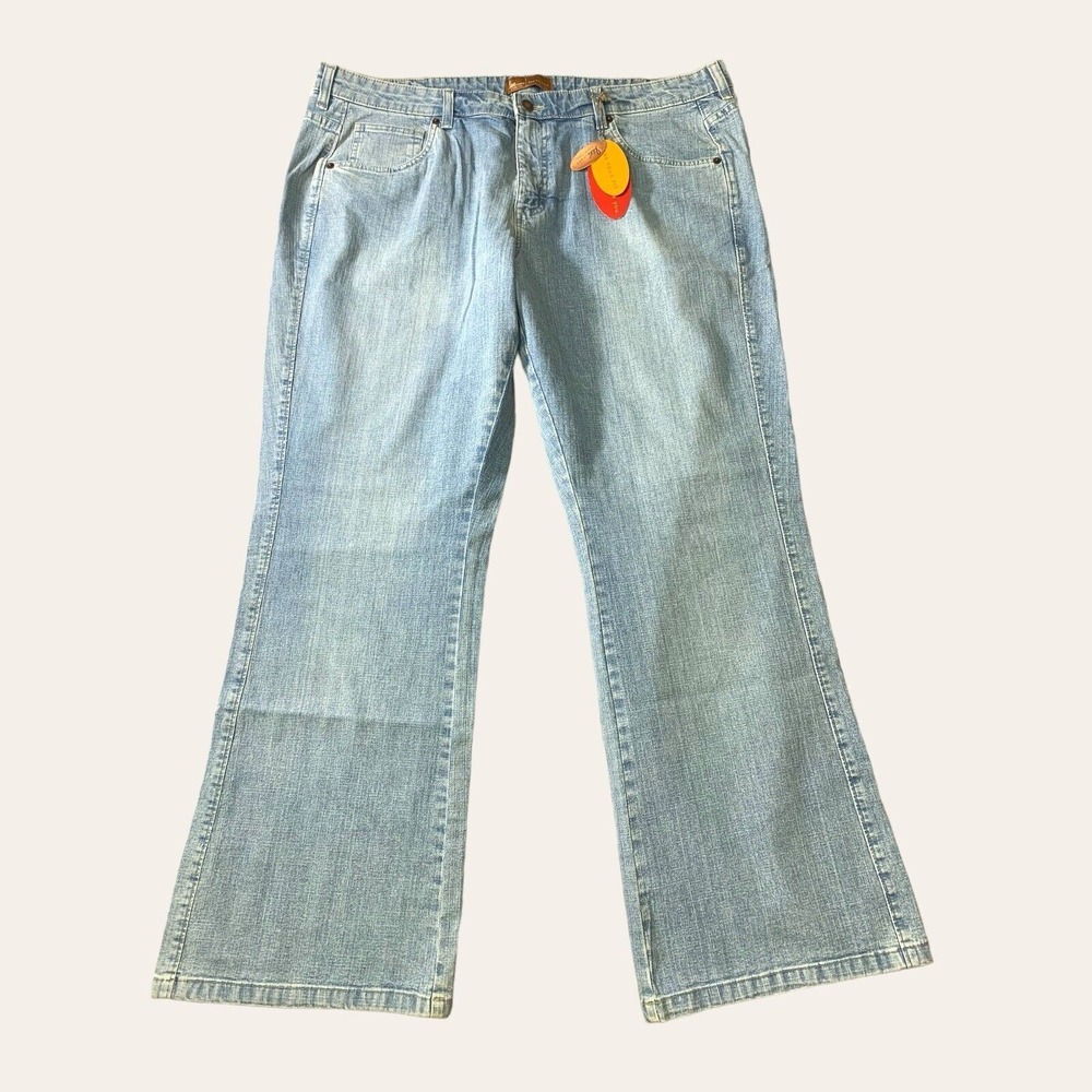 Lee Jeans Womens 22 (40x31) Flare High Rise One‎ True Fit Slimming Denim NWT